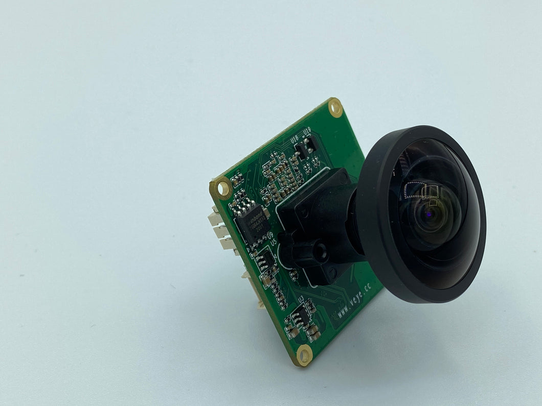 USB2.0出力　高感度フルHD魚眼ボードカメラ　CS-USB-IMX307-190　レンズタイプ・対角FOV：魚眼/立体射影・190度